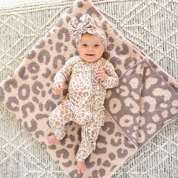 Amari Leopard RUFFLE ZIP