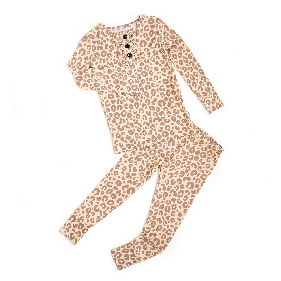 Amari Leopard RUFFLE TWO PIECE - Gigi and Max