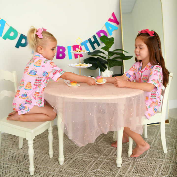 Birthday RUFFLE LOUNGE SHORT SET - Gigi and Max