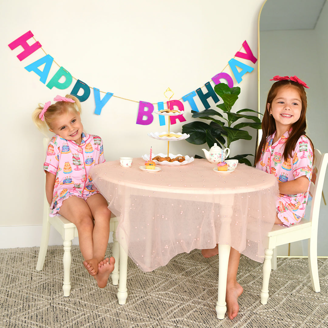 Birthday RUFFLE LOUNGE SHORT SET - Gigi and Max