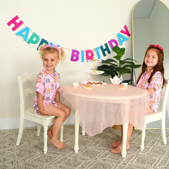 Birthday RUFFLE LOUNGE SHORT SET - Gigi and Max