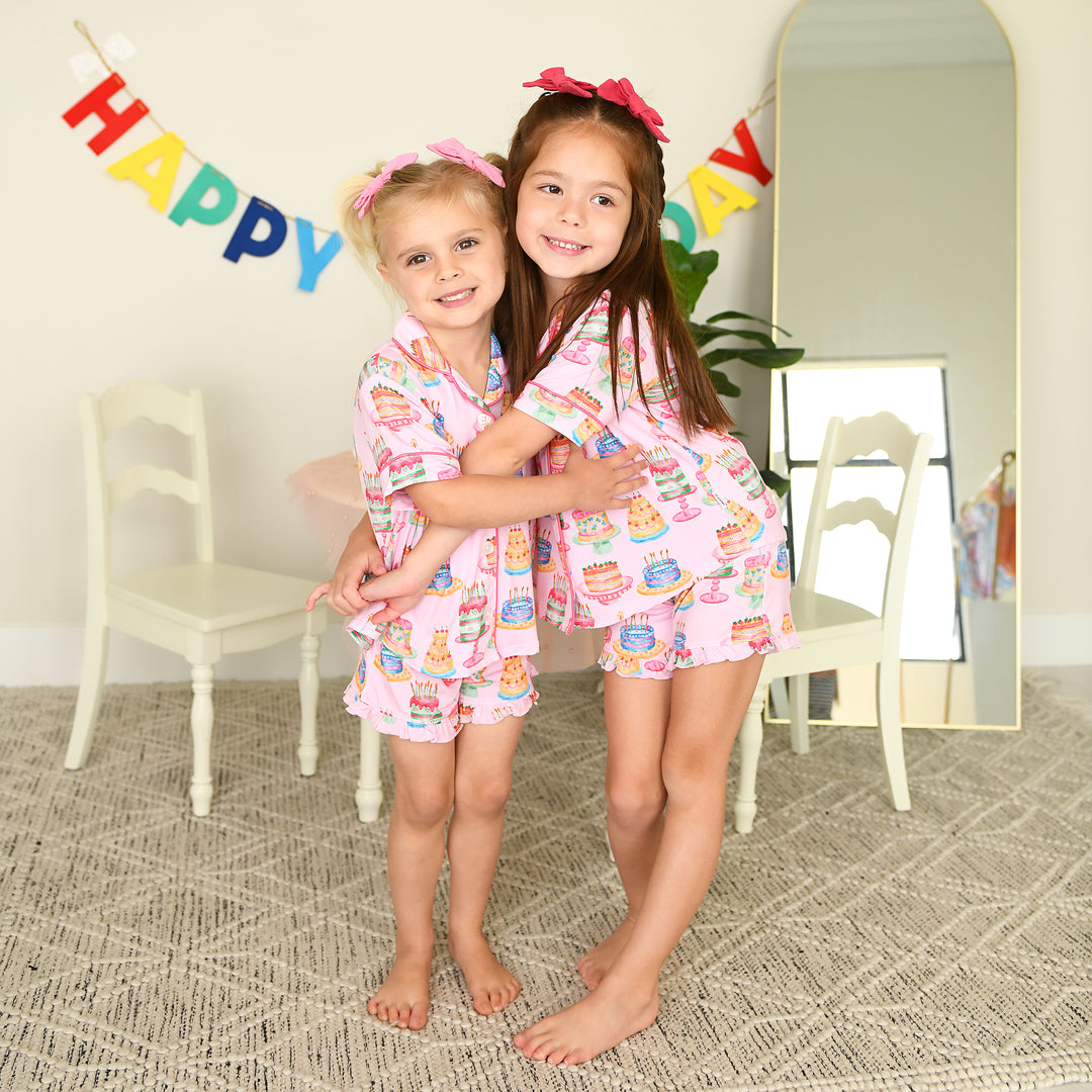 Birthday RUFFLE LOUNGE SHORT SET