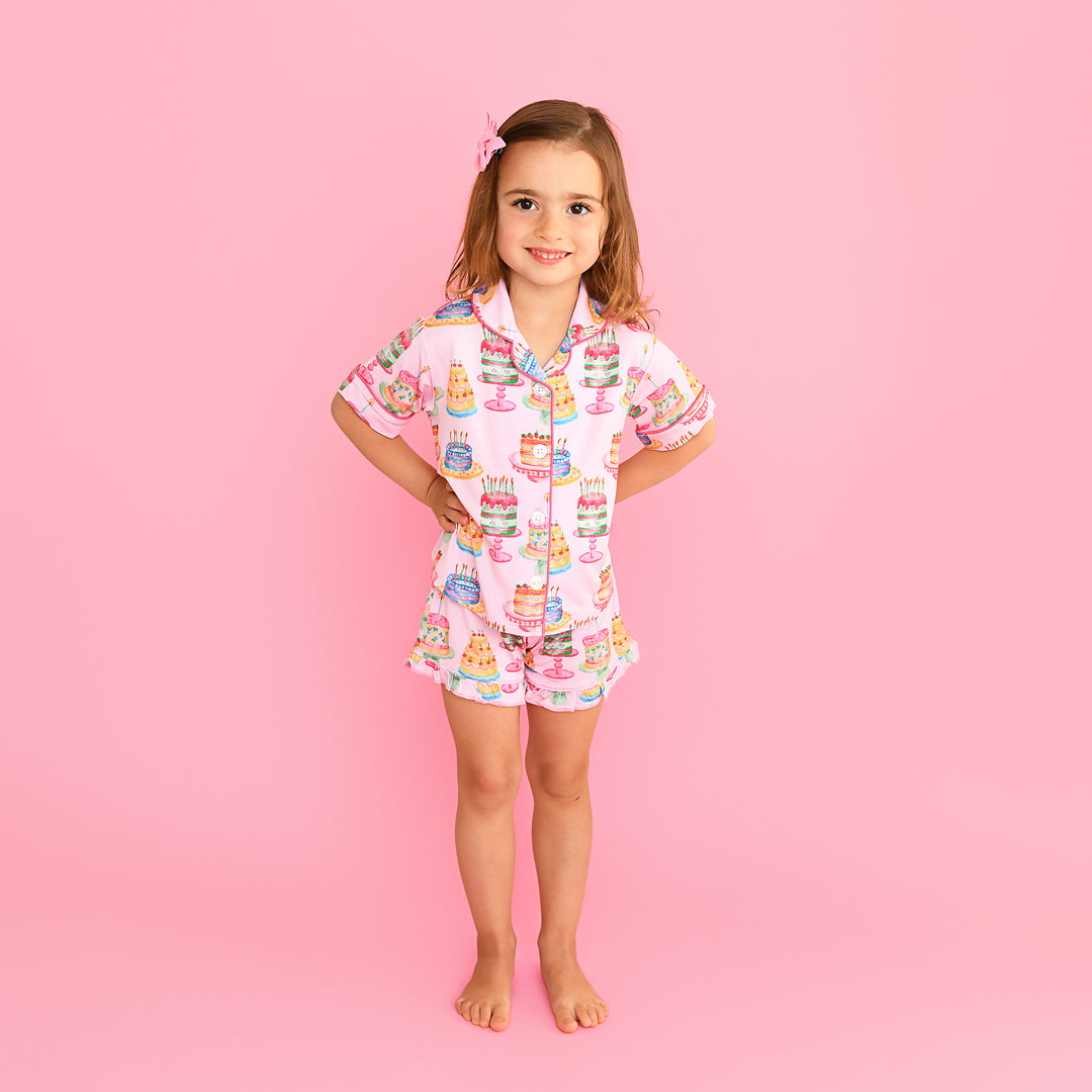 Birthday RUFFLE LOUNGE SHORT SET - Gigi and Max