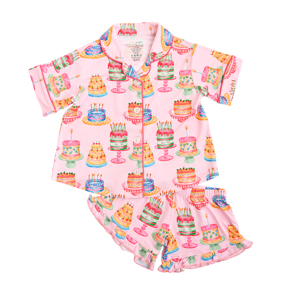 Birthday RUFFLE LOUNGE SHORT SET - Gigi and Max