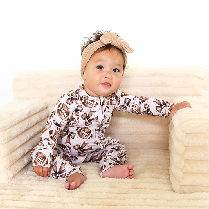 Blaire Football RUFFLE ZIP - Gigi and Max