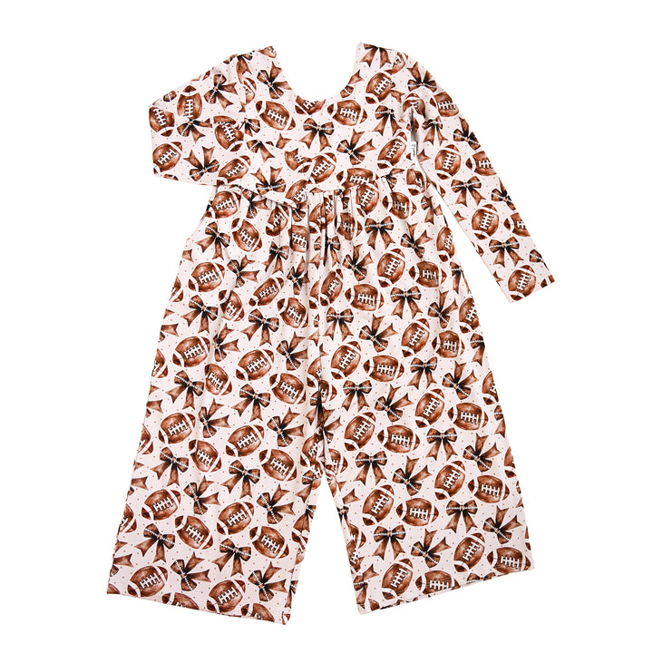 Blaire Football WIDE LEG ROMPER - Gigi and Max