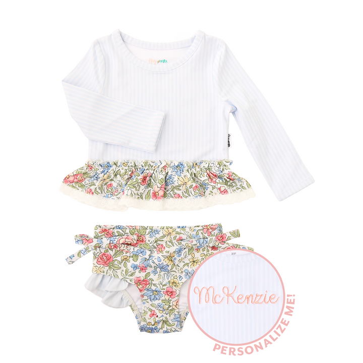 Vera RASH GUARD TWO PIECE SWIM SET