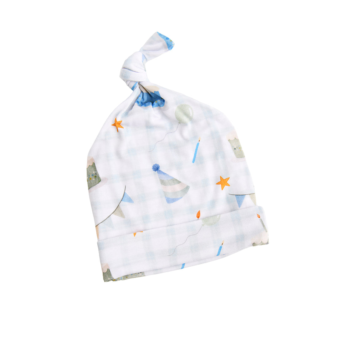 Blue Birthday KNOT HAT - Gigi and Max