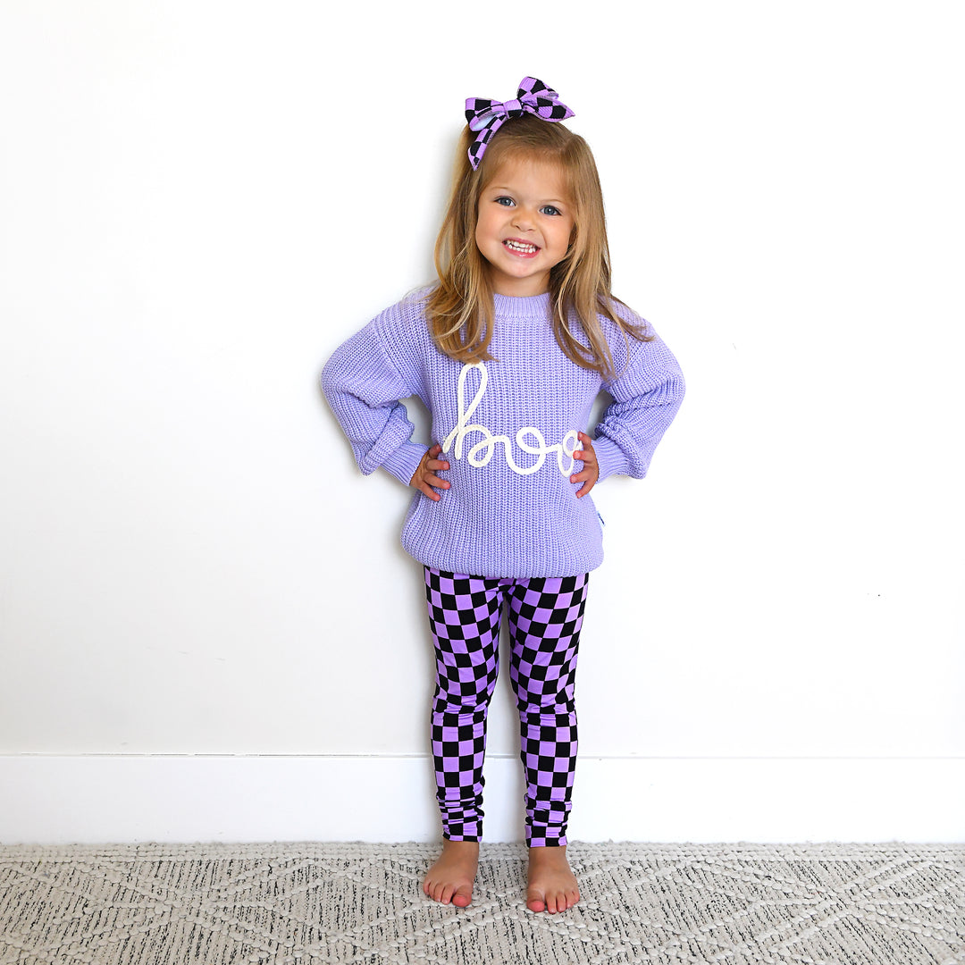 Boo Purple SWEATER - Gigi and Max