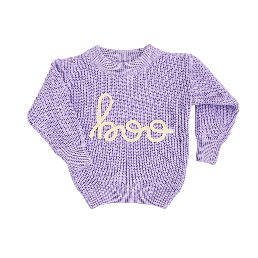 Boo Purple SWEATER - Gigi and Max