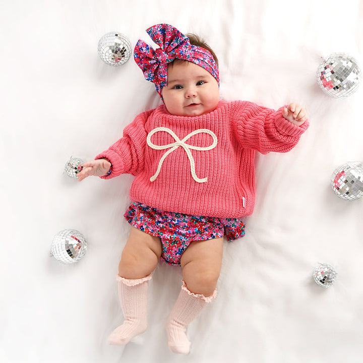 Pink Bow SWEATER - Gigi and Max