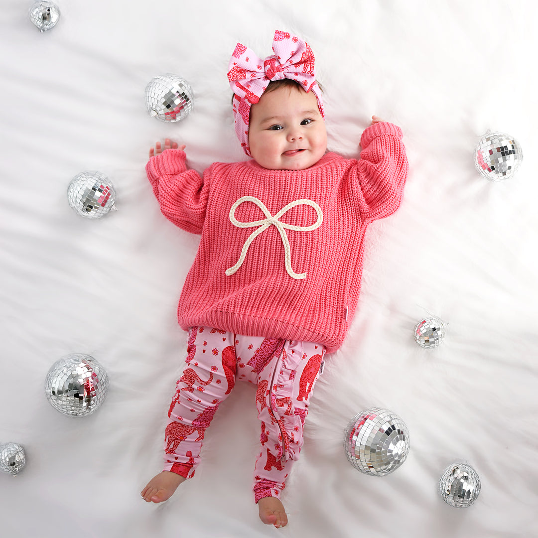 Pink Bow SWEATER