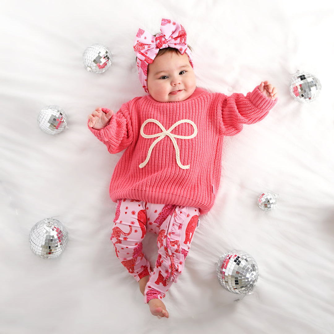Pink Bow SWEATER