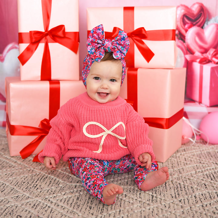 Pink Bow SWEATER - Gigi and Max