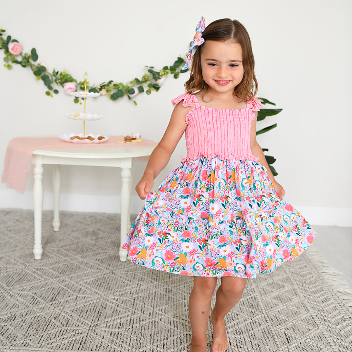 Cecelia Floral SMOCKED DRESS