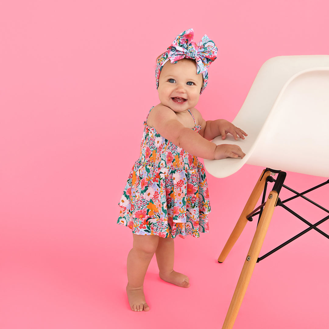 Cecelia Floral SMOCKED TIERED TUTU