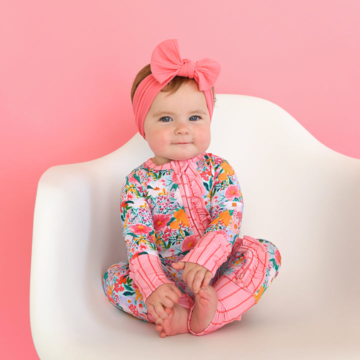 Cecelia Floral RUFFLE ZIP