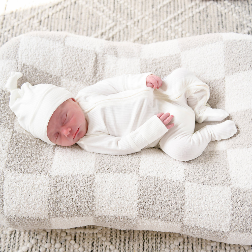 Charlie Ribbed ZIP Newborn - Gigi and Max