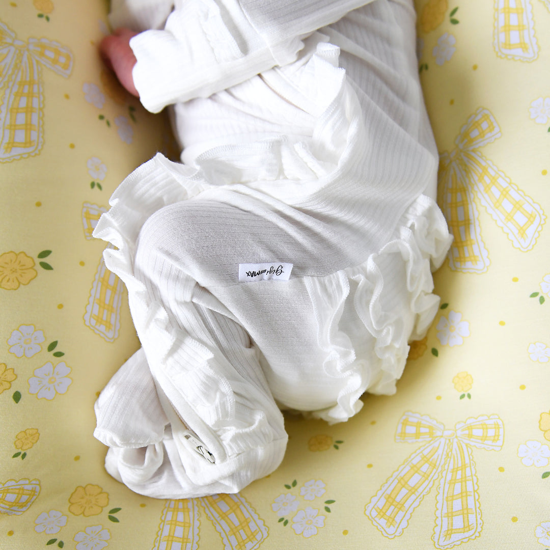 Charlie Ribbed RUFFLE ZIP Newborn