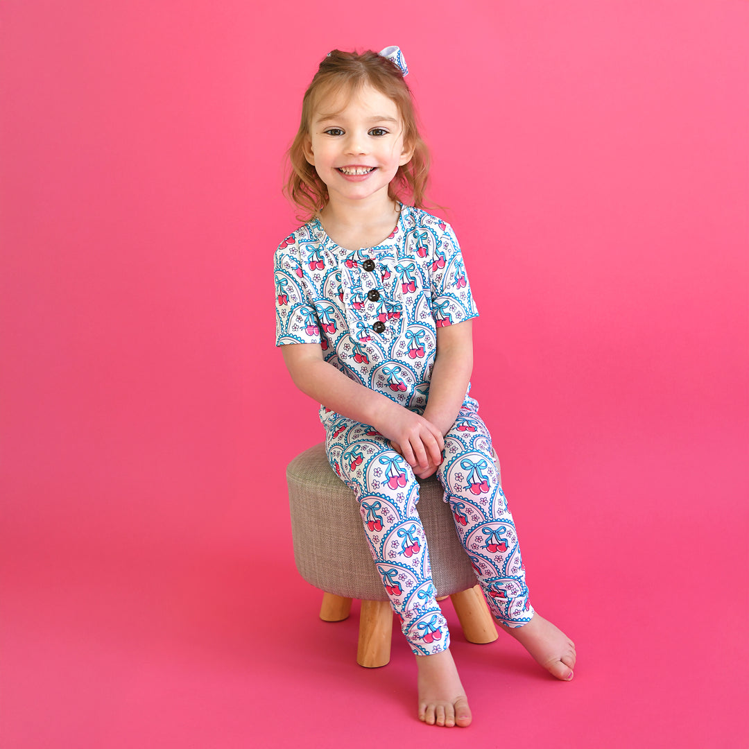 Cherry RUFFLE TWO PIECE - Gigi and Max