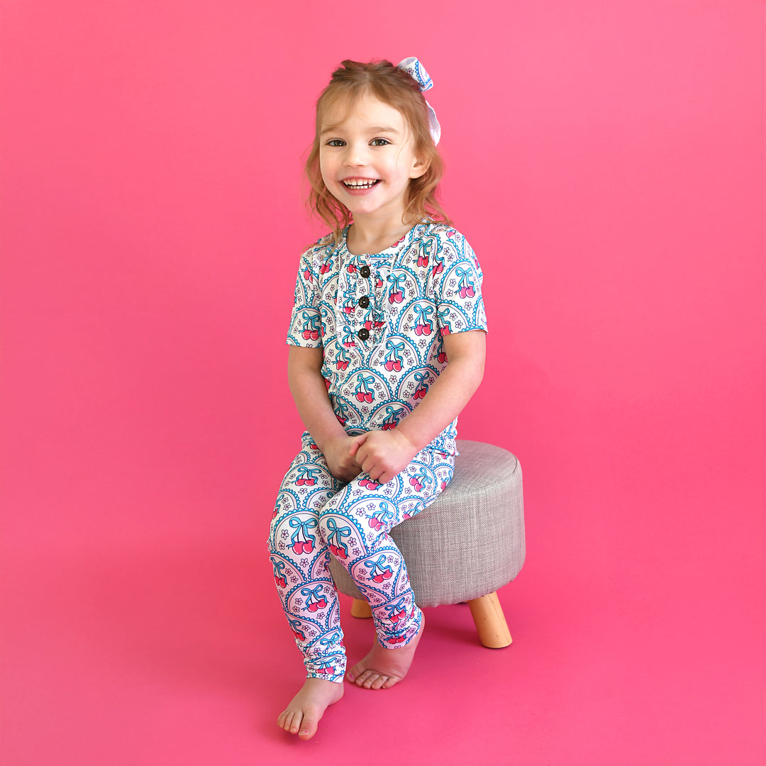 Cherry RUFFLE TWO PIECE - Gigi and Max