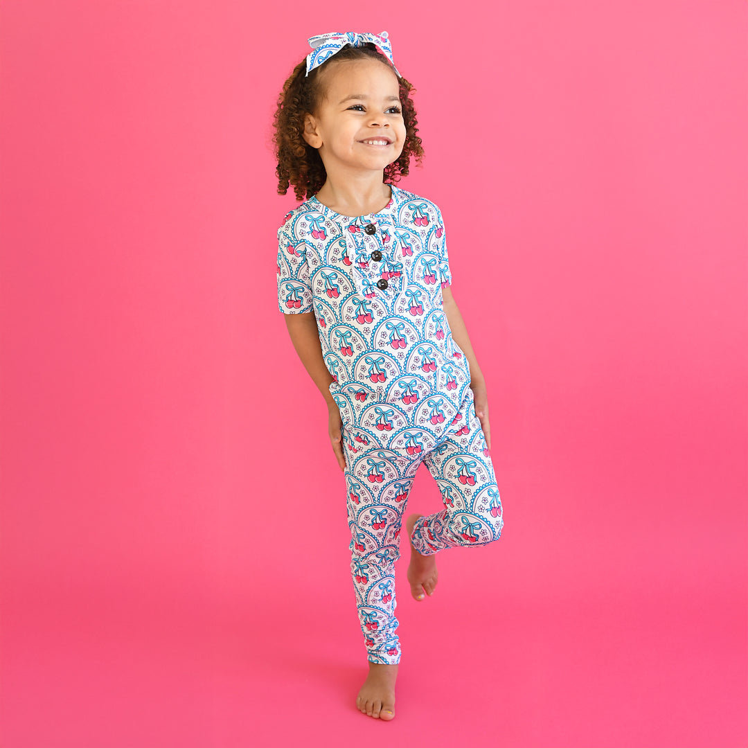 Cherry RUFFLE TWO PIECE - Gigi and Max