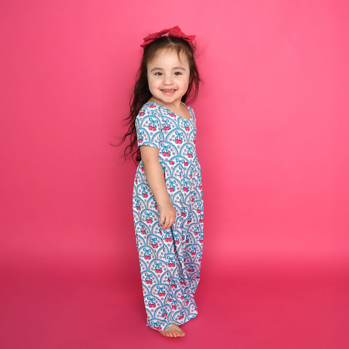 Cherry WIDE LEG ROMPER - Gigi and Max