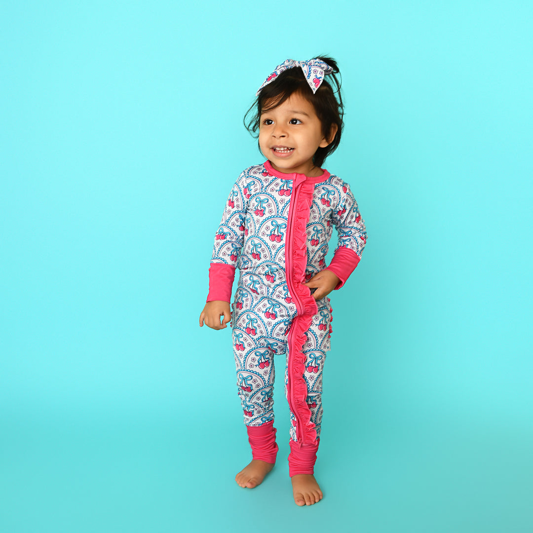 Cherry RUFFLE ZIP - Gigi and Max