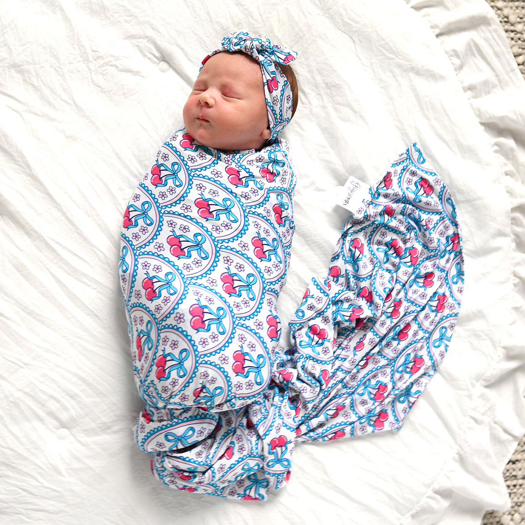 Cherry SWADDLE - Gigi and Max