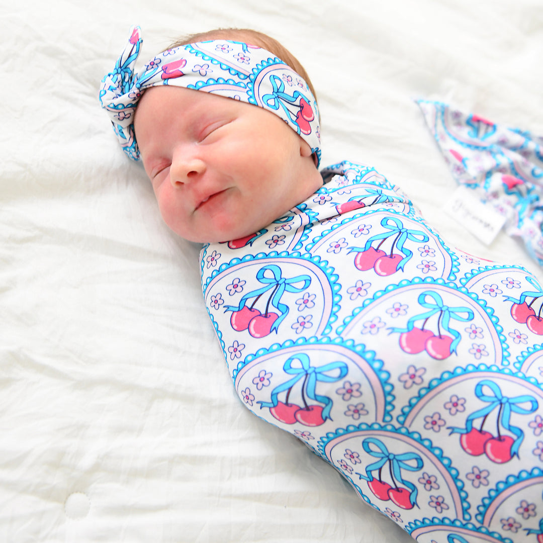 Cherry TOPKNOT HEADBAND - Gigi and Max