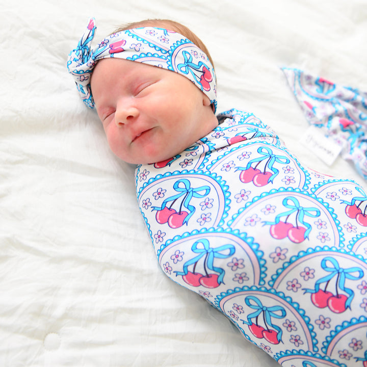 Cherry TOPKNOT HEADBAND - Gigi and Max