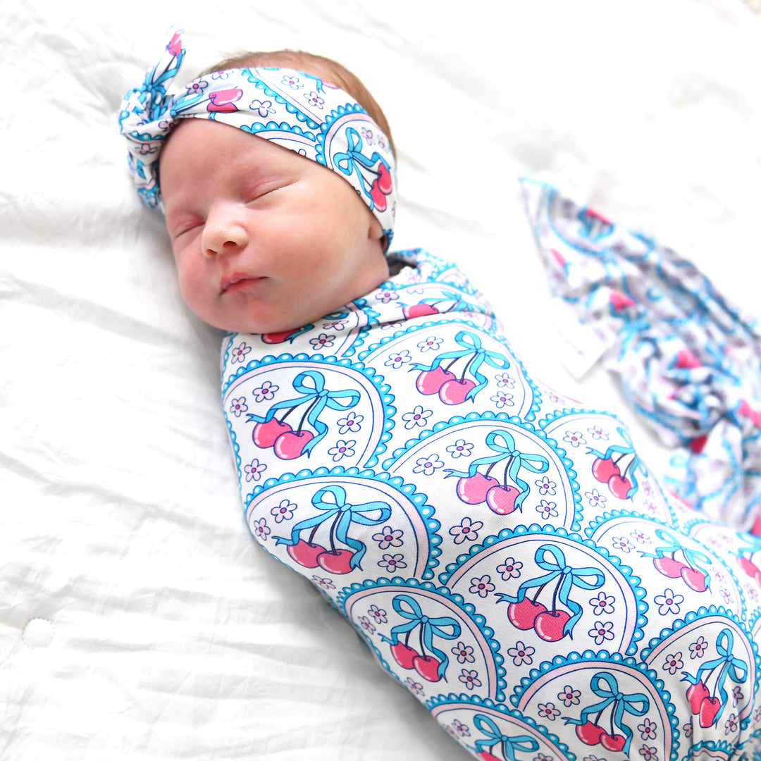 Cherry TOPKNOT HEADBAND - Gigi and Max