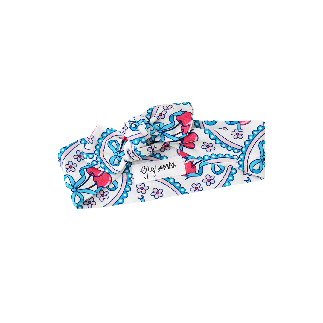 Cherry TOPKNOT HEADBAND - Gigi and Max