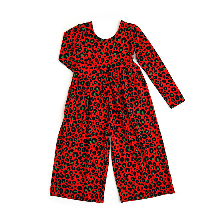 Chloe Leopard WIDE LEG ROMPER - Gigi and Max