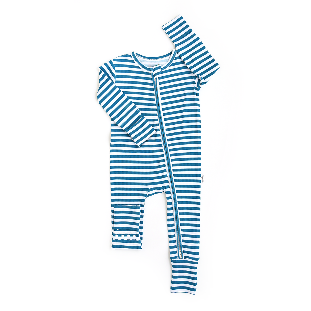 Cooper Blue Ribbed ZIP
