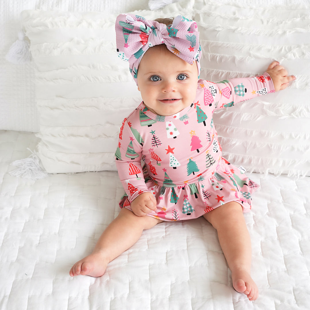 Noelle Pink Trees HEADWRAP - Gigi and Max