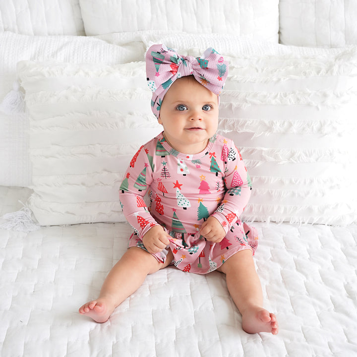 Noelle Pink Trees HEADWRAP - Gigi and Max
