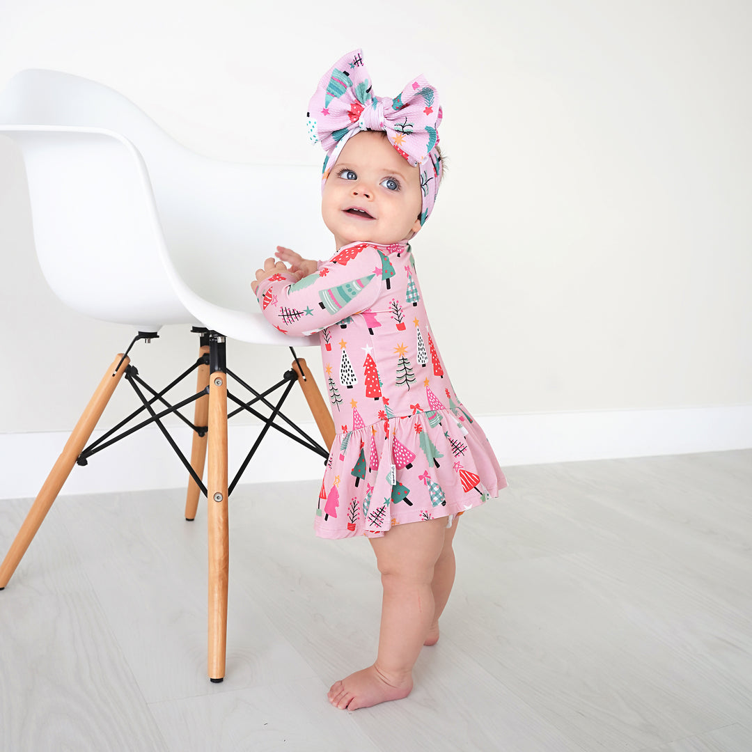 Noelle Pink Trees HEADWRAP - Gigi and Max