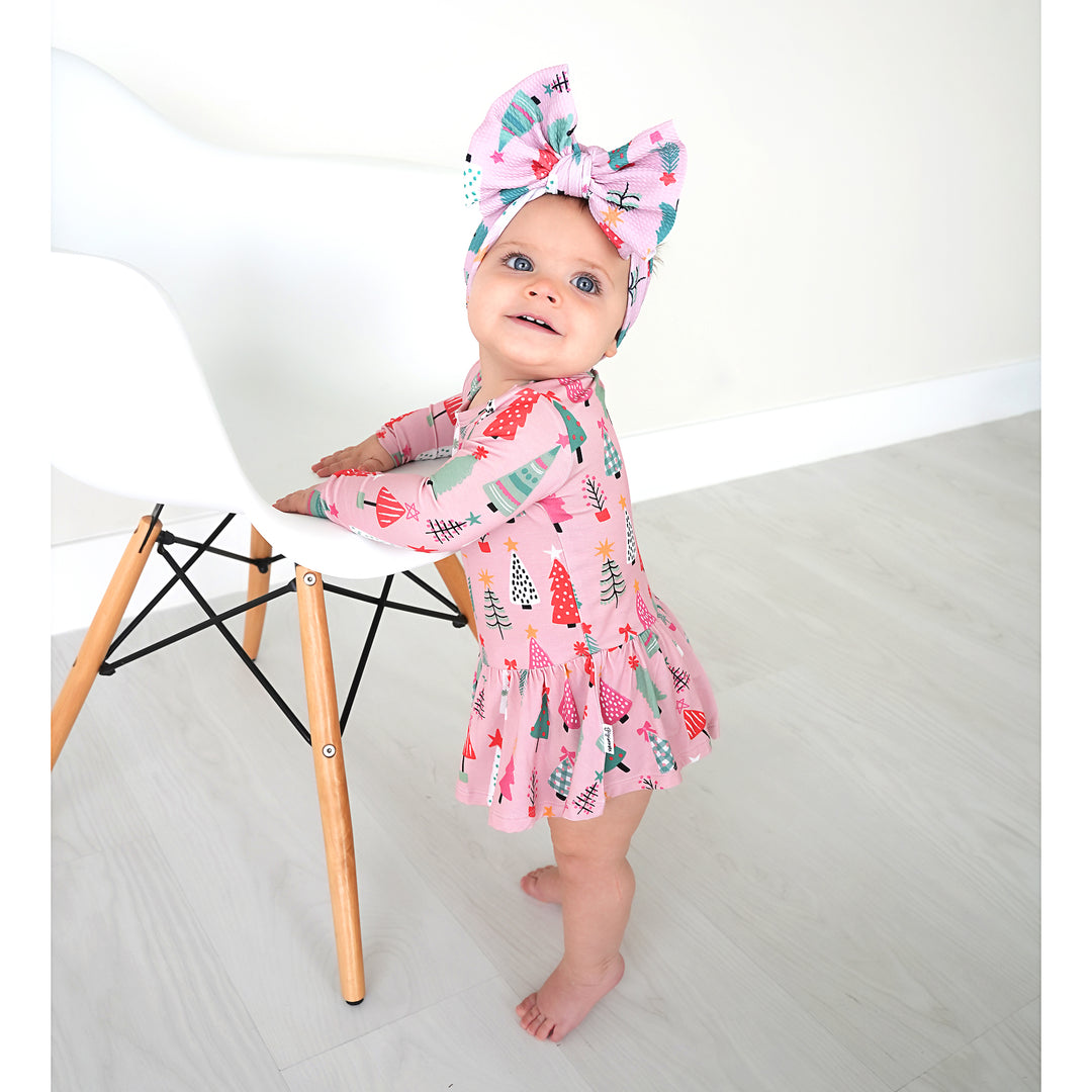 Noelle Pink Trees HEADWRAP - Gigi and Max