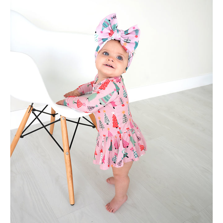 Noelle Pink Trees HEADWRAP - Gigi and Max