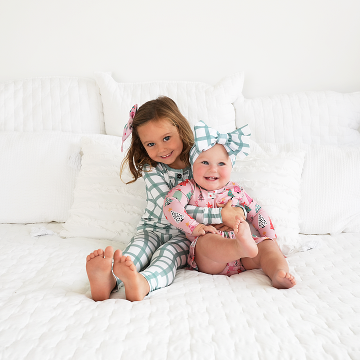 Joy Green Plaid RUFFLE TWO PIECE - Gigi and Max
