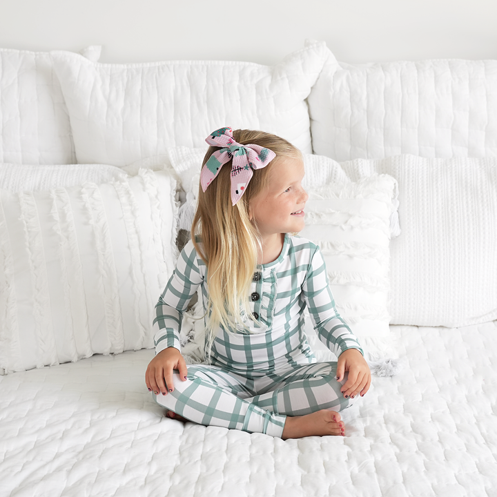 Joy Green Plaid RUFFLE TWO PIECE - Gigi and Max
