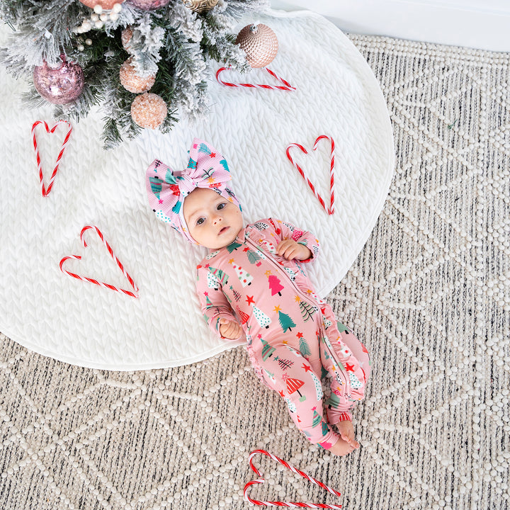Noelle Pink Trees HEADWRAP - Gigi and Max
