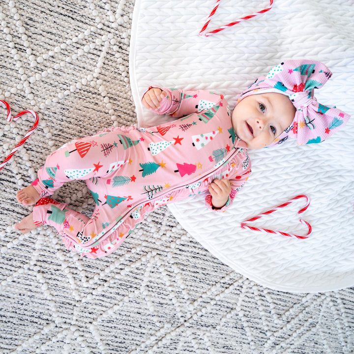 Noelle Pink Trees HEADWRAP - Gigi and Max