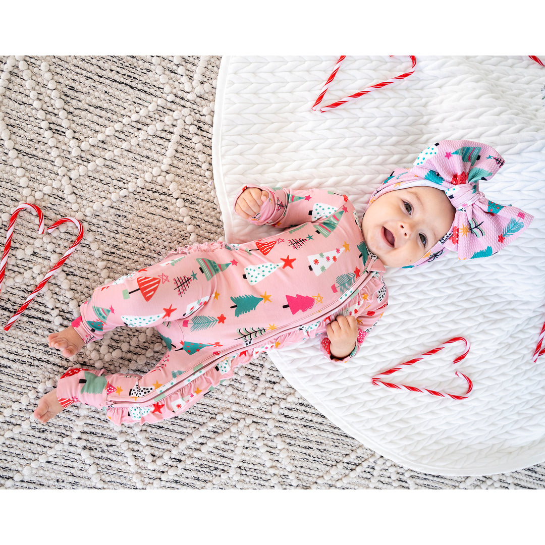 Noelle Pink Trees HEADWRAP - Gigi and Max