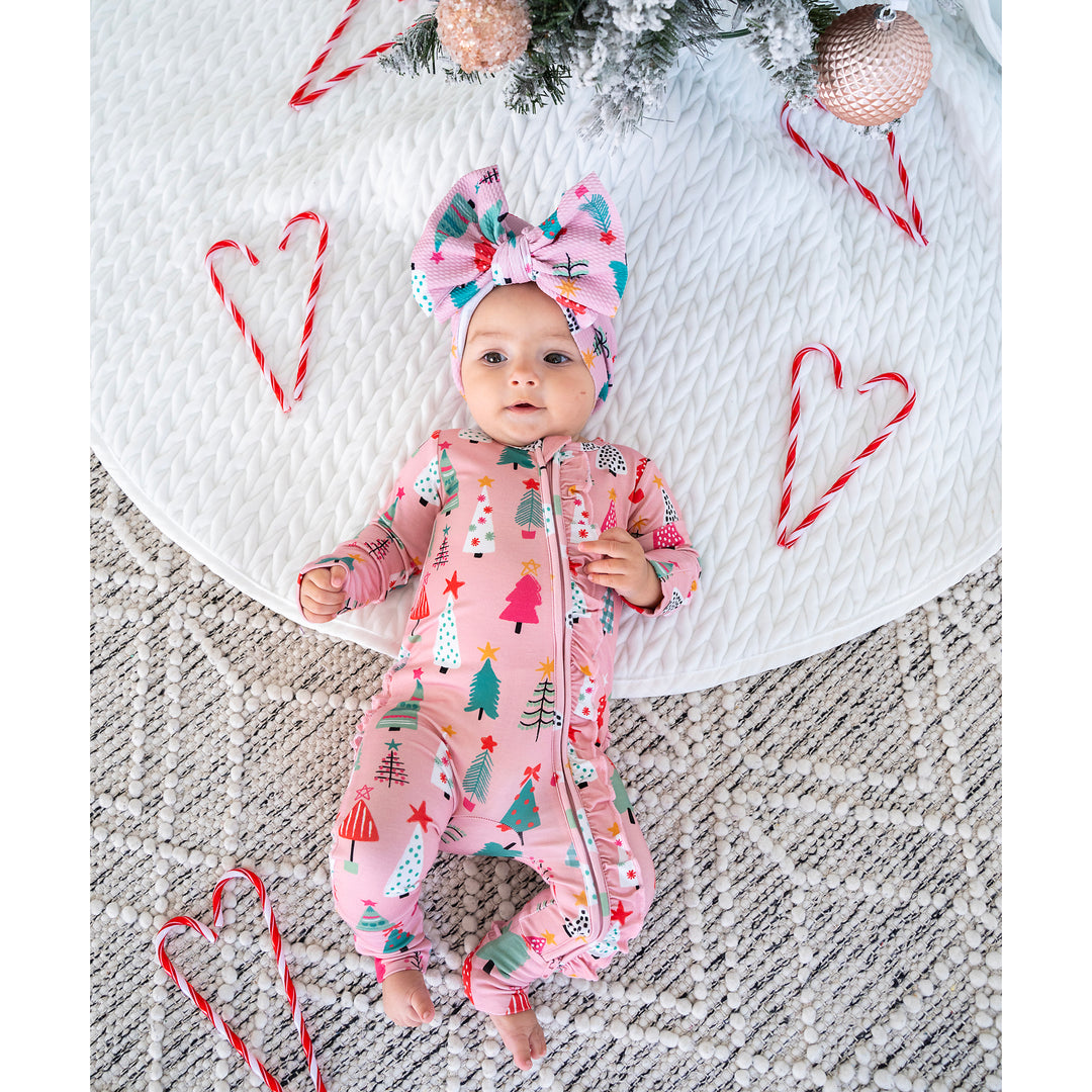 Noelle Pink Trees HEADWRAP - Gigi and Max