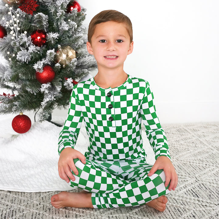 Elliot Green Checks TWO PIECE - Gigi and Max