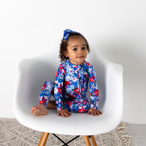 Presley Floral RUFFLE ZIP - Gigi and Max