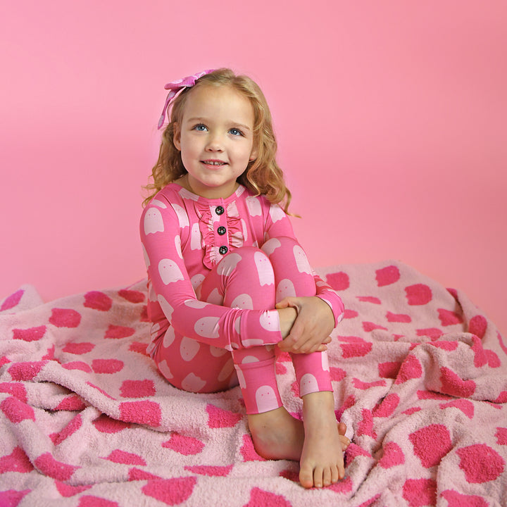 Draven Pink Ghost RUFFLE TWO PIECE - Gigi and Max