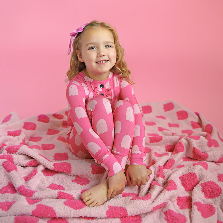 Draven Pink Ghost RUFFLE TWO PIECE - Gigi and Max